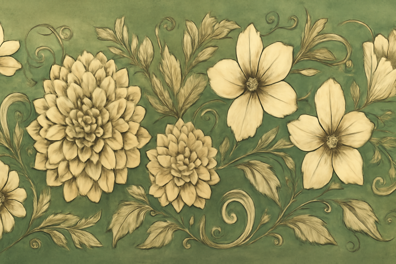 Rustic floral illustration